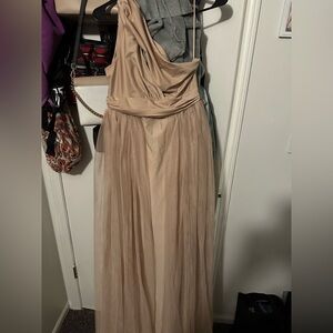 Maternity one shoulder dress